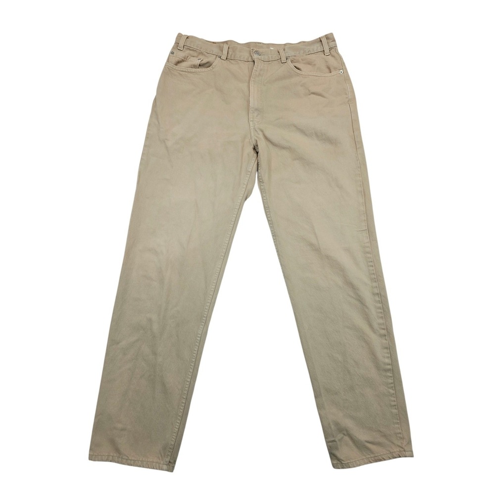 Levi's‎ 550 Relaxed Fit Jeans Men's W38 L34 Khaki Tan Denim 90s Vintage USA